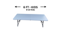 6ft Kids Table