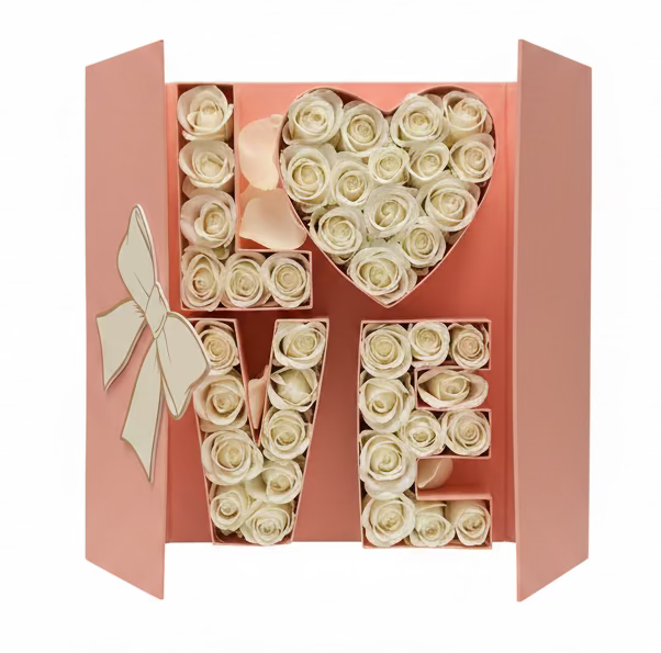 L.O.V.E Bow Rose Box