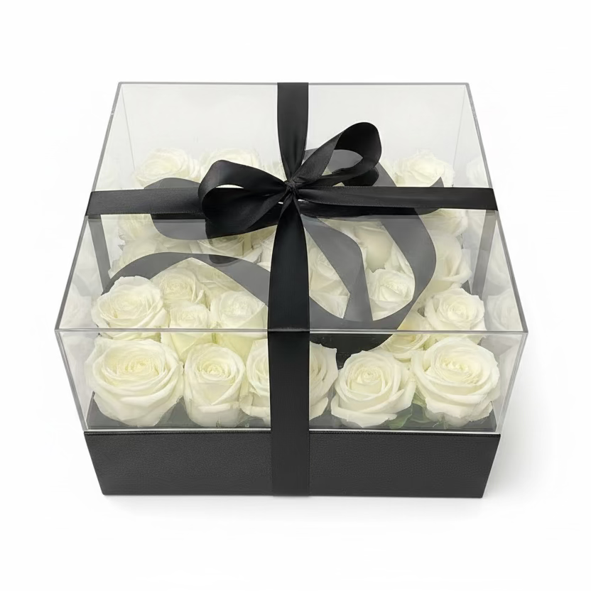 Clear Rose Box