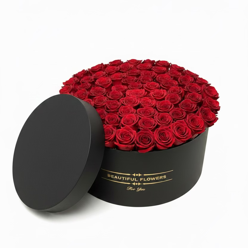 “Beautiful Flowers For You” Rose Box