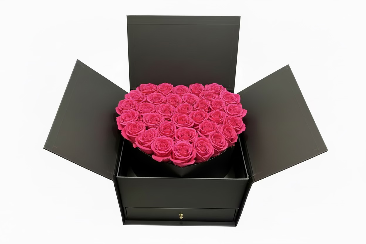 Heart Pop-Up Rose Box