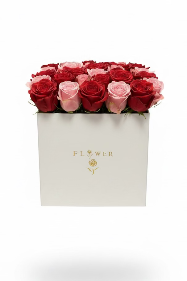Simple Square Rose Box