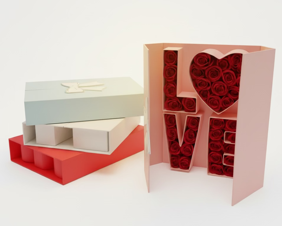 L.O.V.E Bow Rose Box