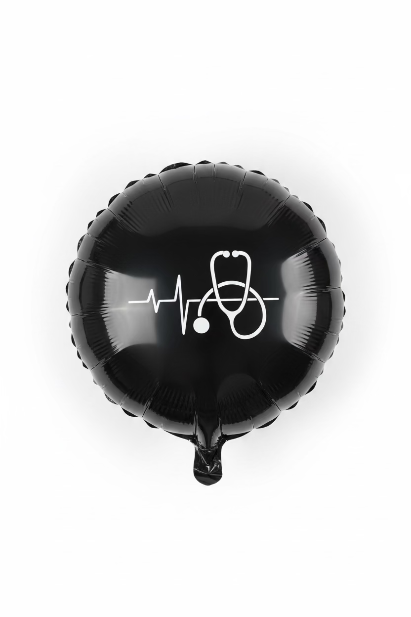 Black Stethoscope Balloon 18” MM-8
