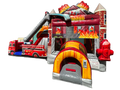 Fire House Bounce House with Slide-R