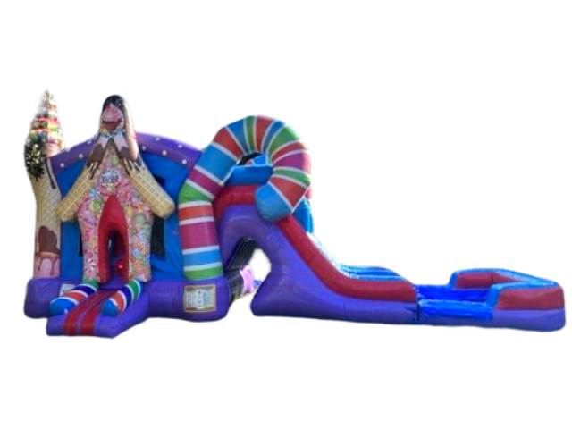 Candy Land Bounce House with Double Slide-R