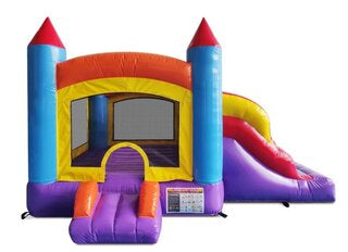 Mini Castle Bounce House with Slide-A