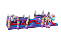 Candyland Sugar Shack Obstacle Course with Combo Bounce House-A