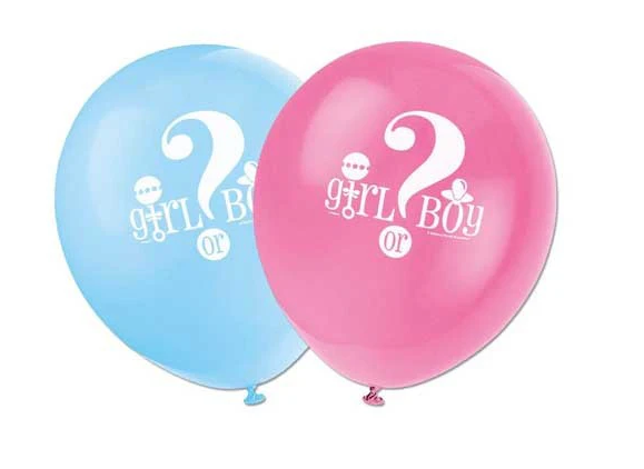 Girl or Boy latex balloons BS70
