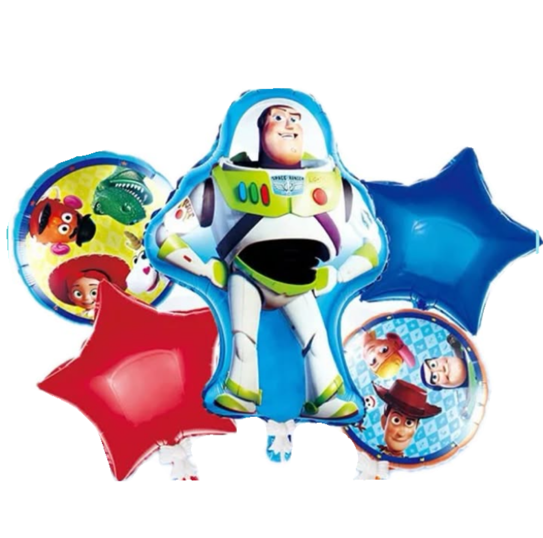 5pcs Buzz Lightyear Balloon