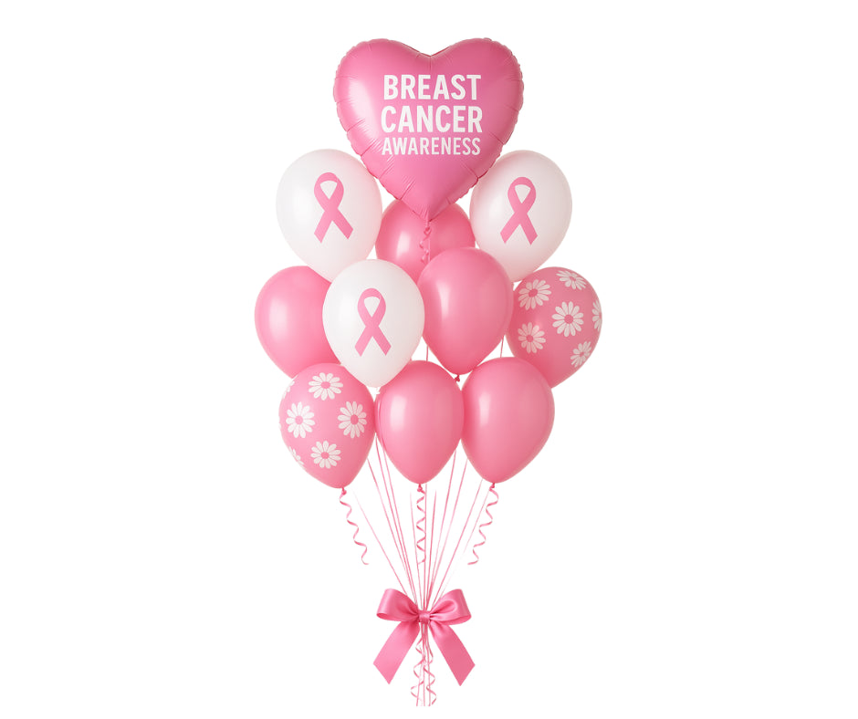 Breast Cancer Awareness Balloon Bouquet