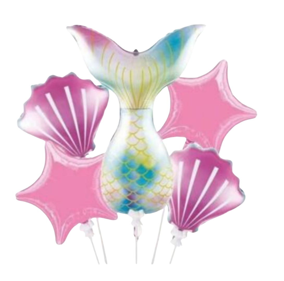 5pcs Mermaid Tail Balloon