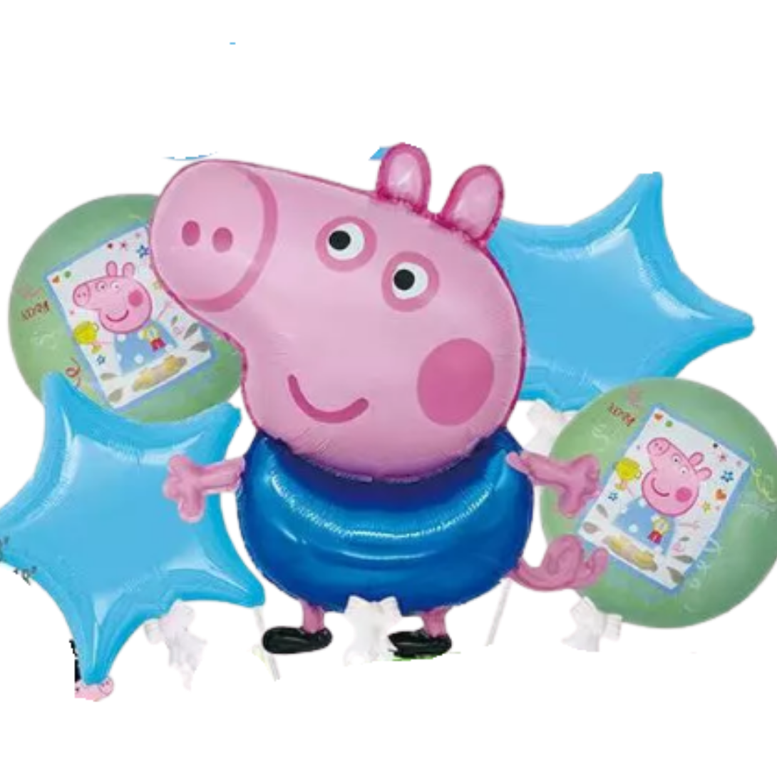 5pcs George Pig Balloon