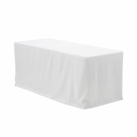 White 6ft Table Cover