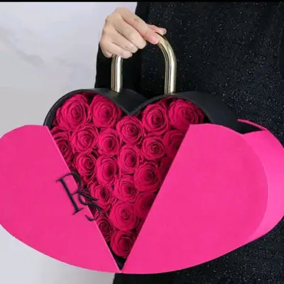 Lock Luxury Heart Handle Box