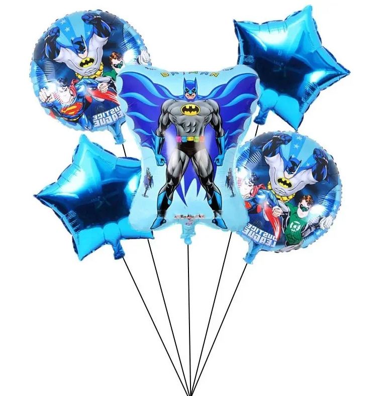 5pcs Batman Party Theme 32” Balloon Set -KB#49