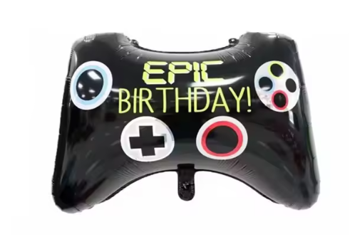 Gamepad Big Video Game Controller Aluminum Foil 27" Epic birthday Balloon K#103