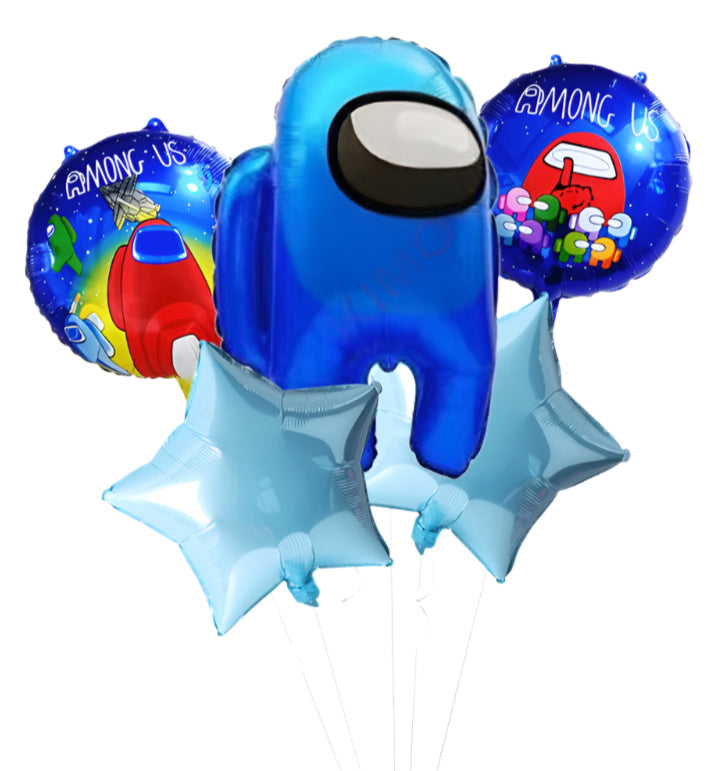 5pcs Among Us Theme Party Balloon Set -KB#30