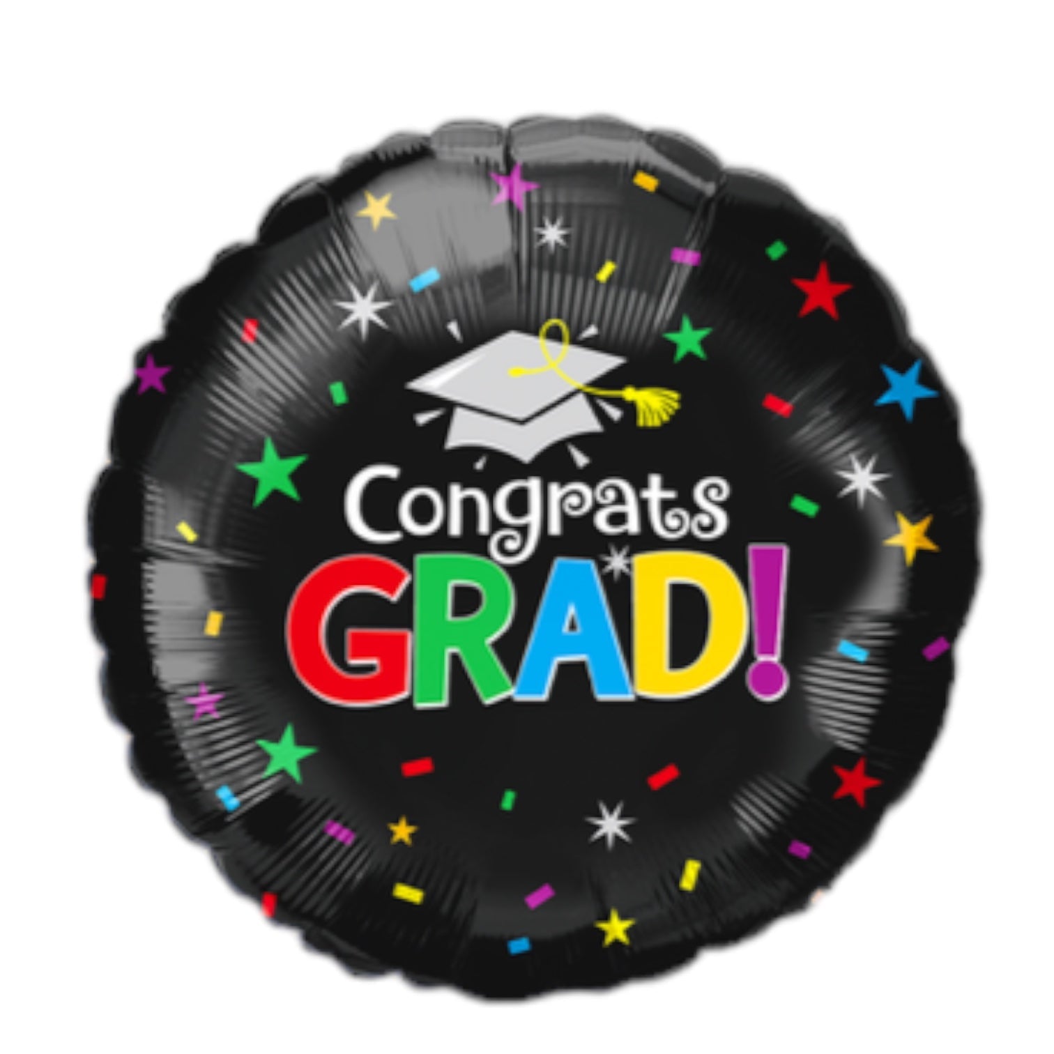CONGRATS GRADS! BLACK 18" BALLOON -G39