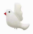 White Dove 66*75cm, 50pcs/bag