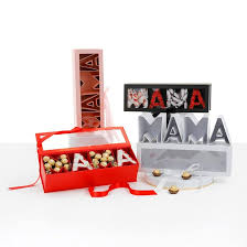 Mom Clear Window Flower & Chocolate Box