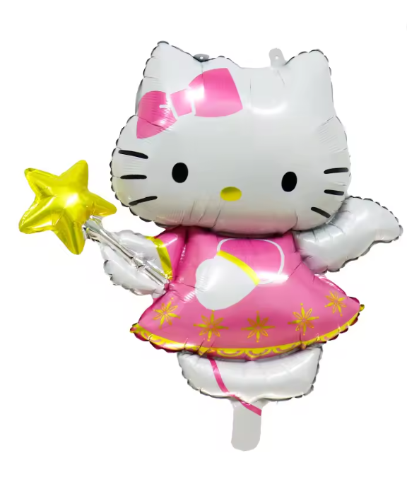 Angel Hello Kitty Themed Cartoon Non-Floating 28" Balloons  -#55
