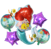5pcs Mermaid Balloon