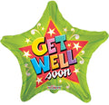 GET WELL SOON 18" STAR-SHAPED BALLOON -GW20