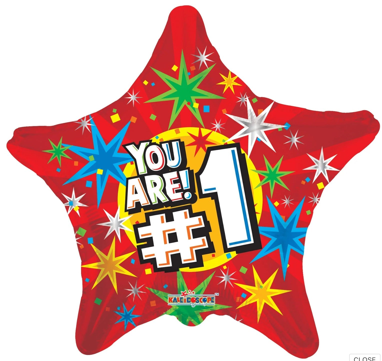 YOU ARE #1 STAR 18" BALLOON -O8