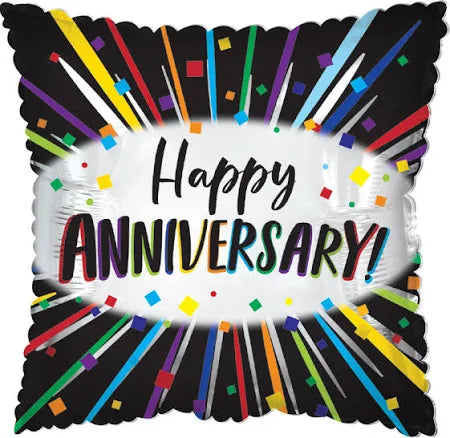 HAPPY ANNIVERSARY! 18" BALLOON -#E9