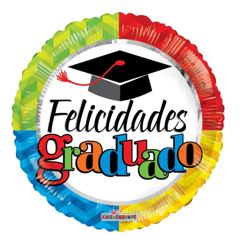 Felicidades Graduado" Foil Balloon – 18