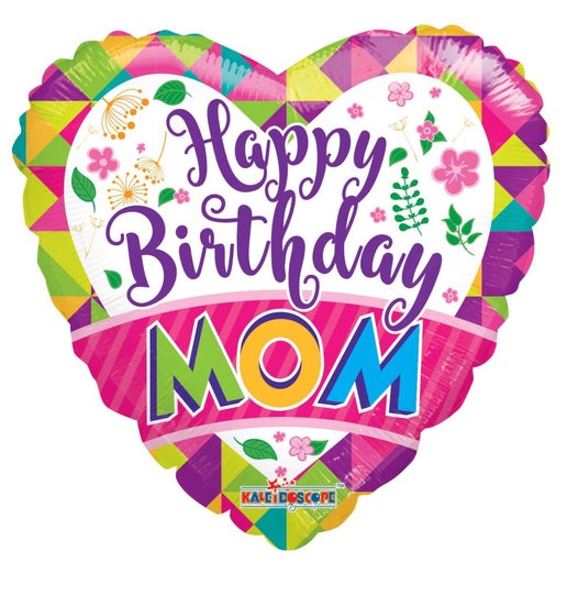 Happy Birthday MOM 18" Balloon - HB97