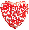 Feliz Día San Valentín" Foil Balloon – 18"