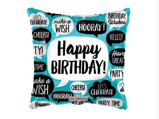 Happy Birthday 18" Balloon - B6