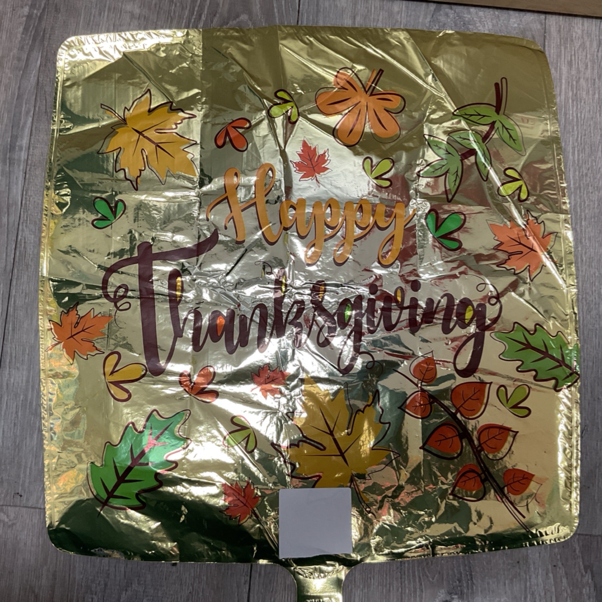 Happy Thanksgiving 18”balloon vibrant colors 025