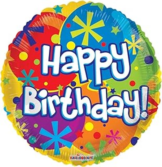 Happy Birthday Colorful 18" Balloon -B53