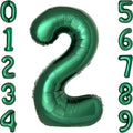34” Green Number Balloons