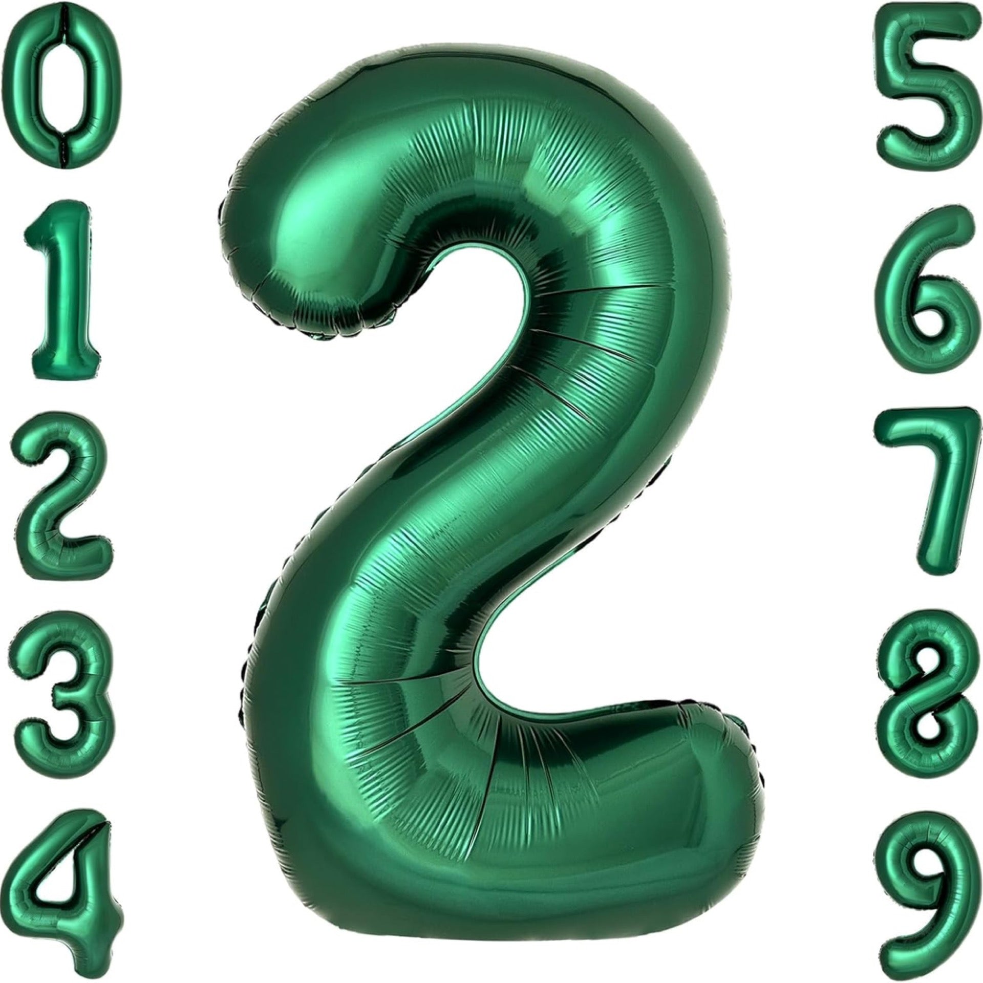 34” Green Number Balloons
