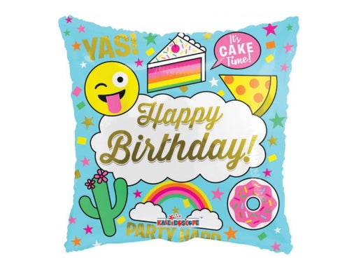 Happy Birthday 18" Balloon - B62