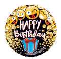 Happy Birthday Emoji 18" Balloon - HB1