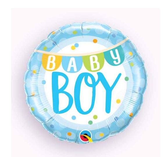 Baby boy 18”balloon BS80