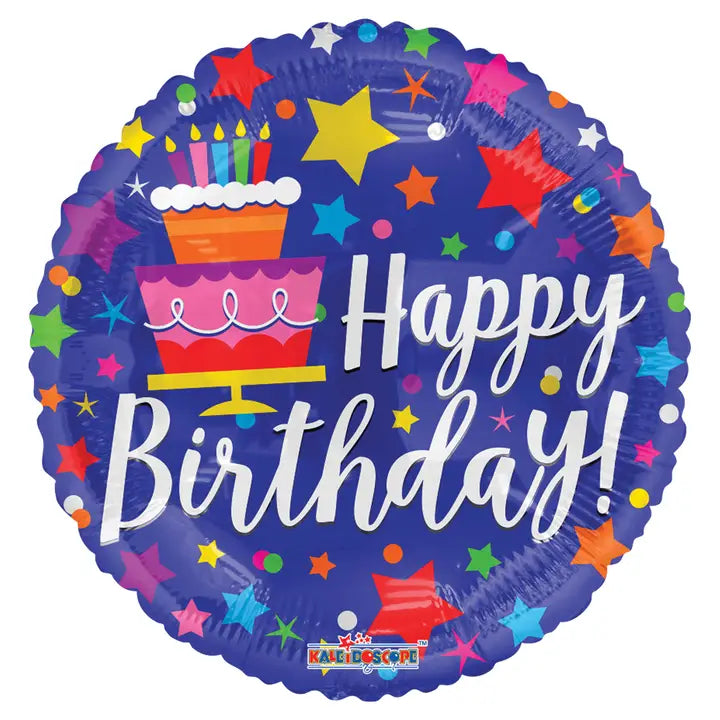 Happy Birthday Cake 18" Balloon - HB16