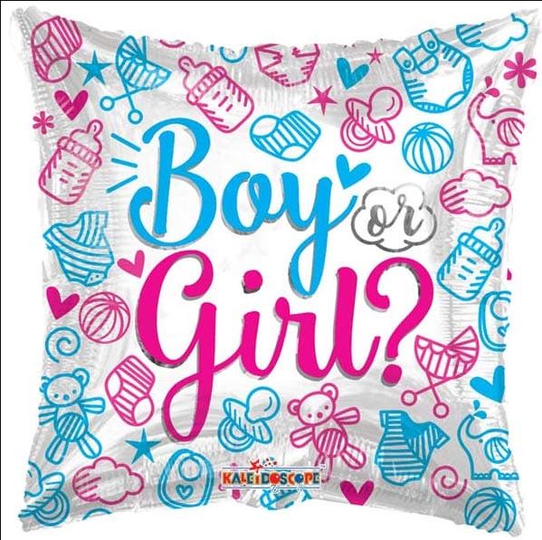 Boy or Girl? Gender Reveal Foil Balloon – 18"