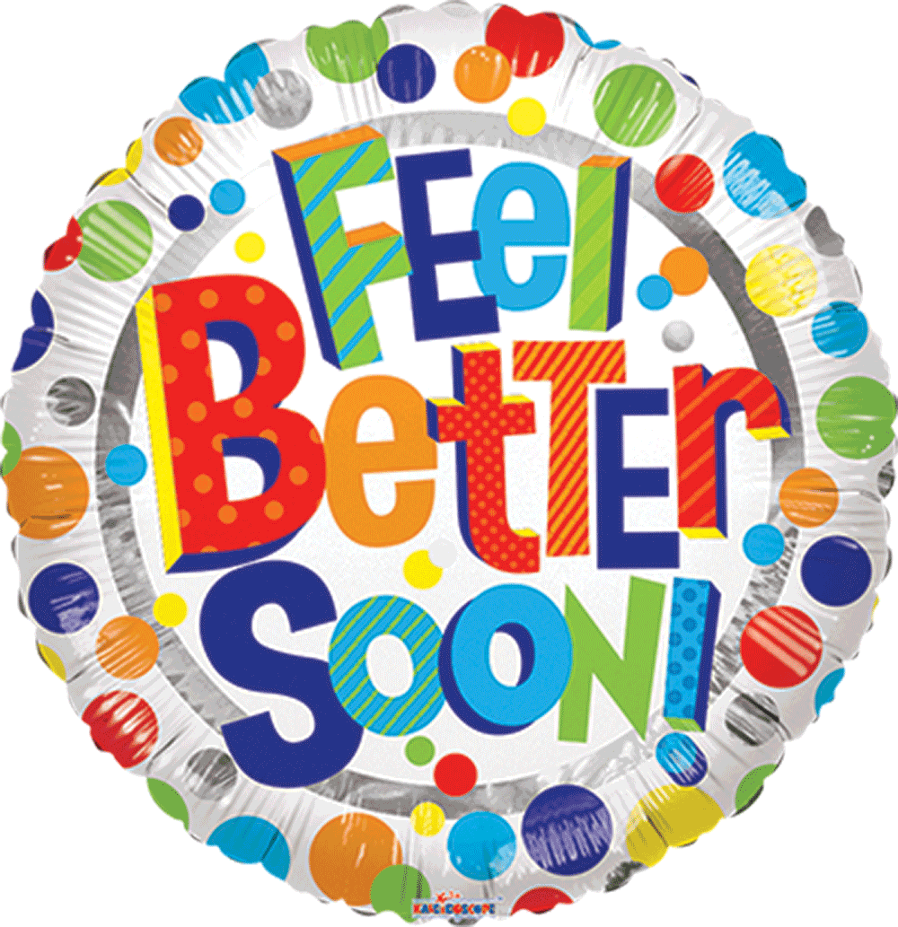 FEEL BETTER SOON! 18" BALLOON GW3