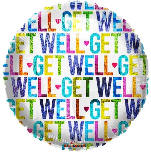 GET WELL 18" BALLOON -GW16
