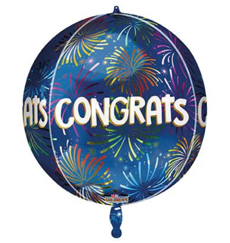 CONGRATS ORBZ 18" BALLOON -G10