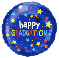 CONGRATS GRADS! BLUE GLITTER 18" BALLOON -G29