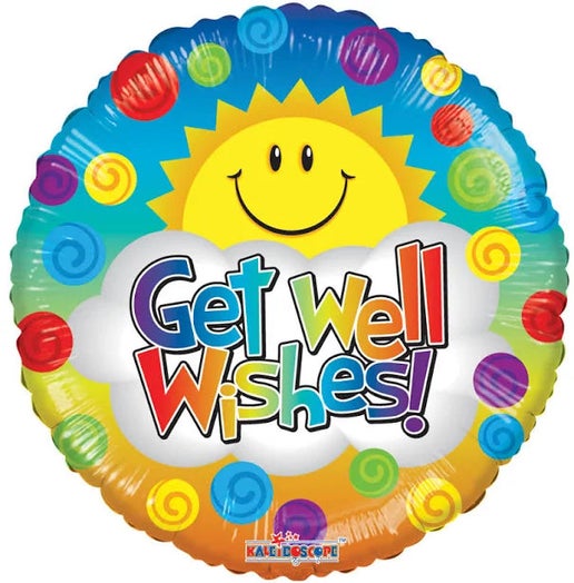 GET WELL WISHES! 18" BALLOON -GW10