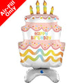 Brighten up the celebration with this Birthday Cake Foil 30'' Balloon! -HB109