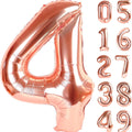 34” Rose Gold Number Balloons